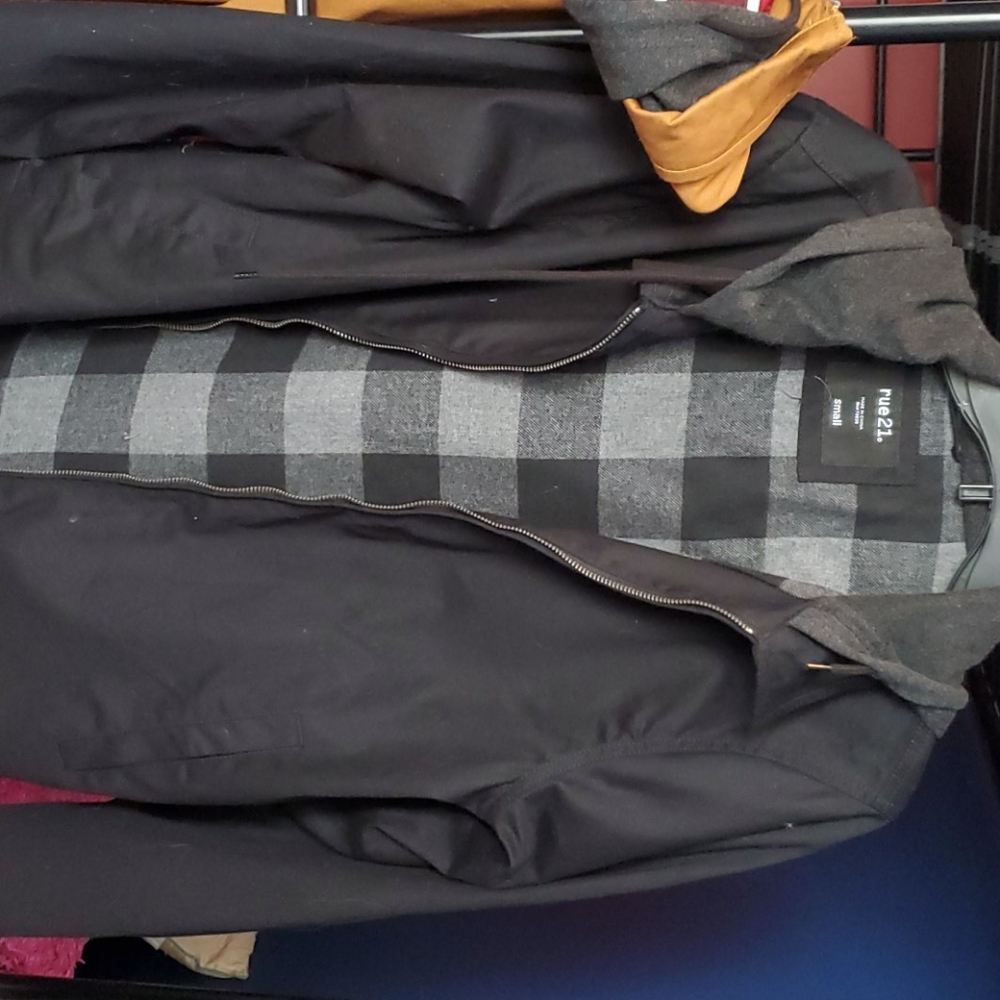 Black zip up jacket
